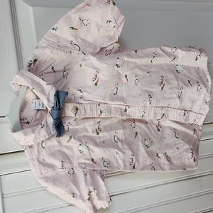 Old navy button up shirt with bunnies and bow tie. 4t